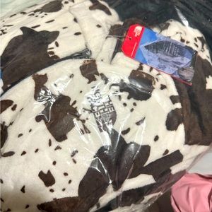 Cow print North Face Zipper Jacket